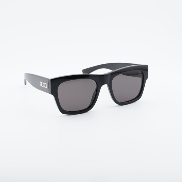 Gucci GG1793S 001 Sunglasses Black Square Frame Grey Lenses